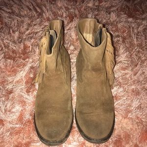 Rampage Girls Ankle Fringe Boots